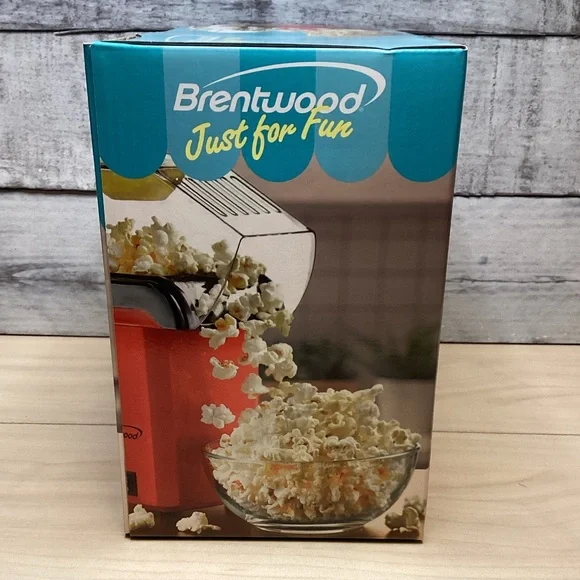 BRENTWOOD PC-486R 8-CUP HOT AIR POPCORN MAKER, RED - Picture 9 of 13